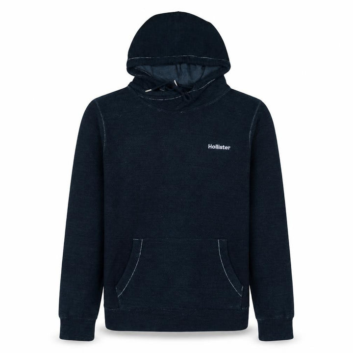 Hollister Men's Blue Pullover Hoodie Size L Cotton Blend