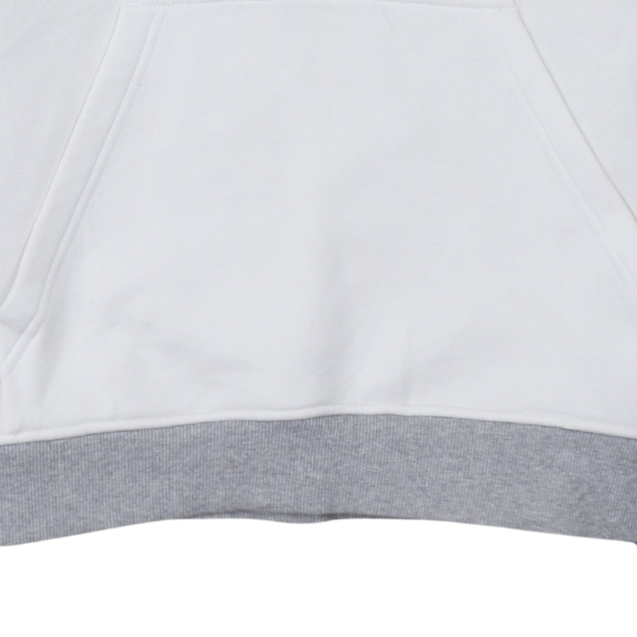 Adidas Women White Hoodie Medium Pullover with Red Trefoil Logo