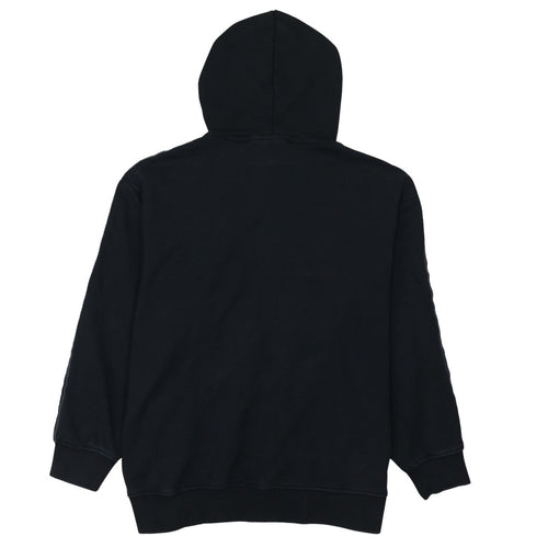Adidas Women Black Pullover Hoodie Size 8 Relaxed Fit Casual Sweatshirt