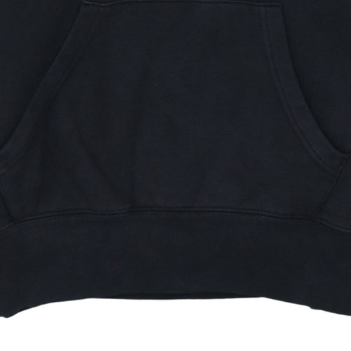 Champion Men's Black Pullover Hoodie Small Embroidered Logo