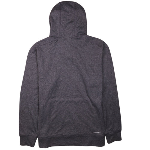 adidas Men's Grey XL Pullover Hoodie with Red Logo and Drawstring