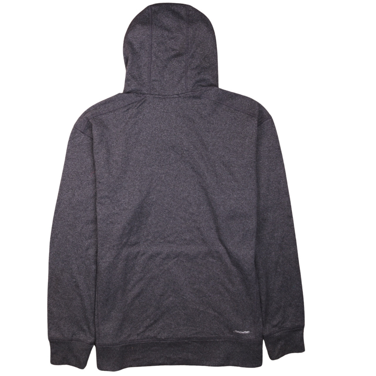 adidas Men's Grey XL Pullover Hoodie with Red Logo and Drawstring