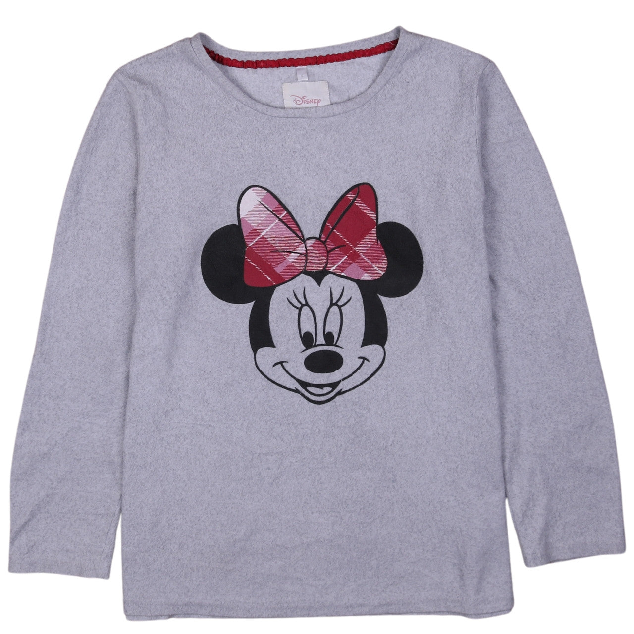 Disney Women’s Grey Minnie Mouse Long Sleeve Nightshirt S