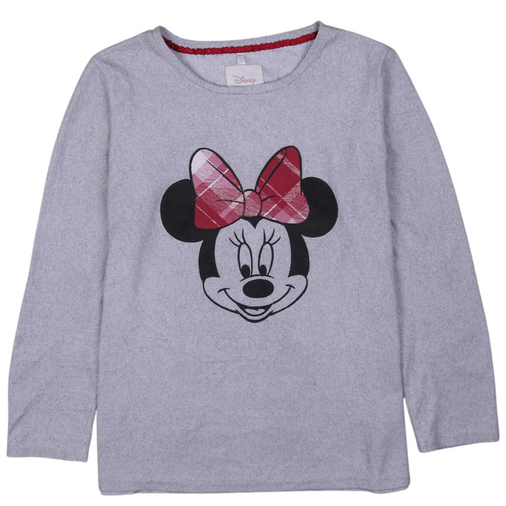 Disney Women’s Grey Minnie Mouse Long Sleeve Nightshirt S