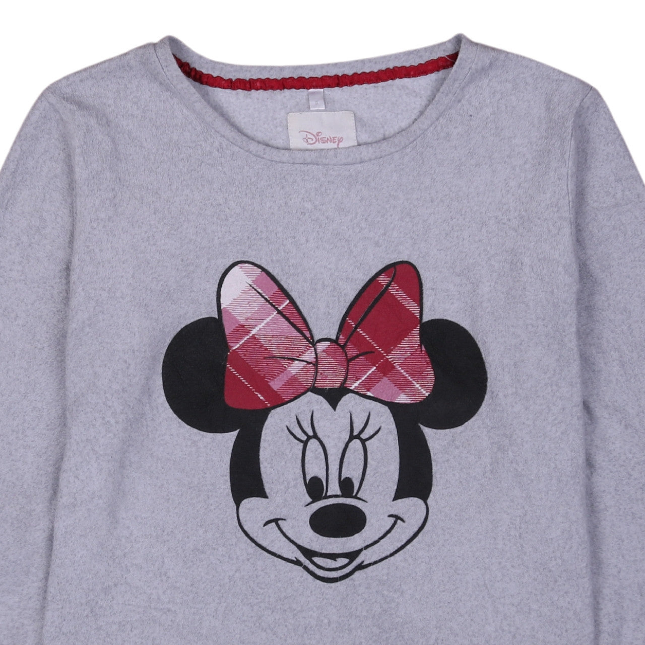 Disney Women’s Grey Minnie Mouse Long Sleeve Nightshirt S