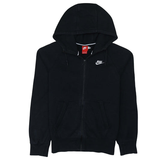 Nike Men's Black Full Zip Hoodie Size S Regular Fit Fleece Sportswear
