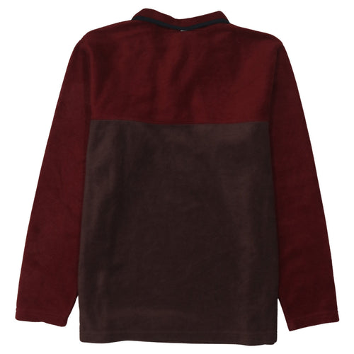 Columbia Men's Brown Fleece Henley Sweatshirt Size L Outdoor