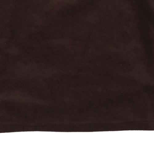 Columbia Men's Brown Fleece Henley Sweatshirt Size L Outdoor