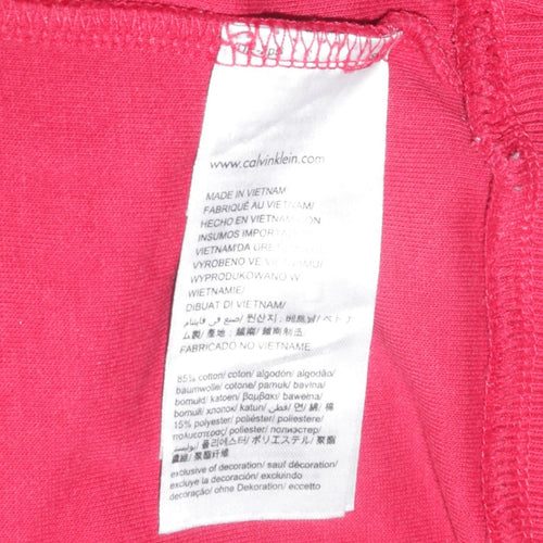 Calvin Klein Men's Multicoloured 1/4 Zip Logo Sweatshirt M