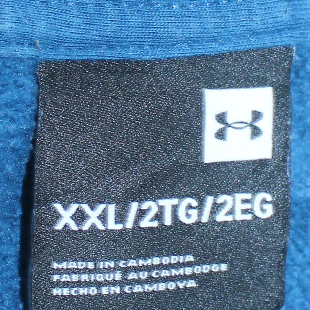 Under Armour Men Blue 2XL Pullover Hoodie Fleece Sweatshirt