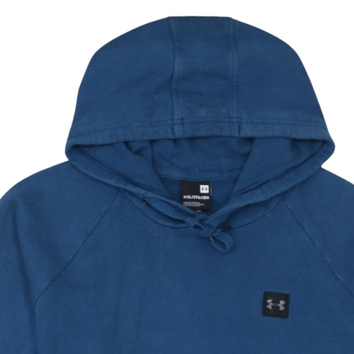 Under Armour Men Blue 2XL Pullover Hoodie Fleece Sweatshirt