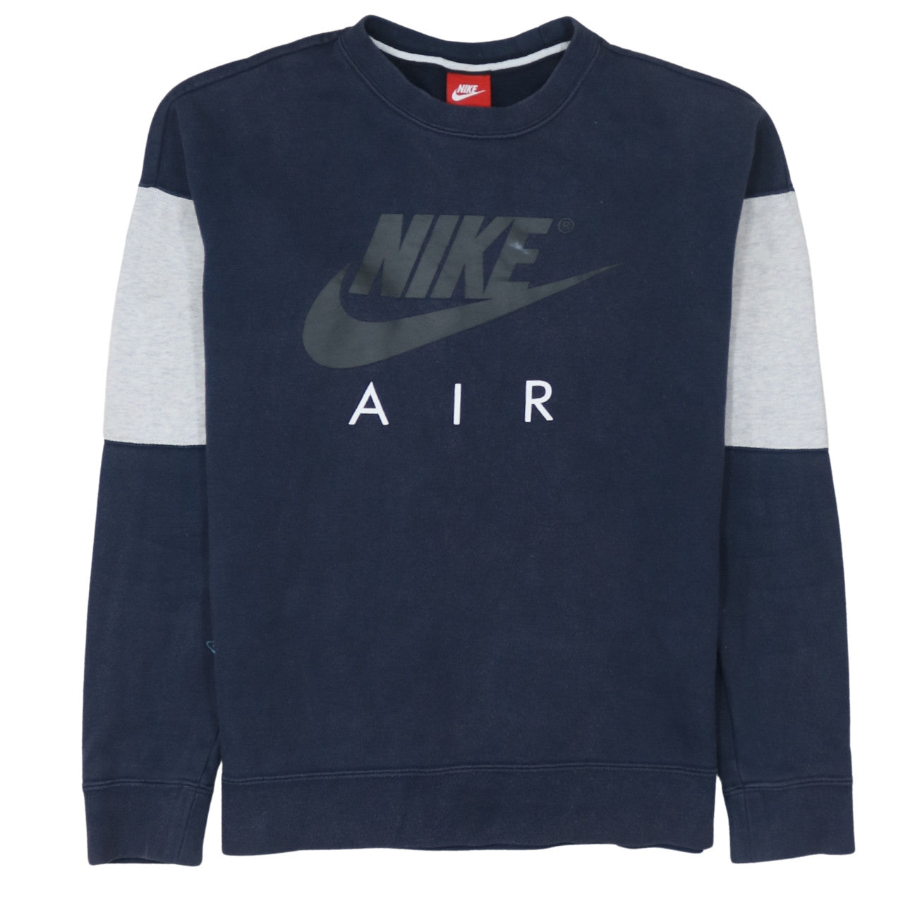 Nike Men’s Blue Air Logo Crew Neck Pullover Sweatshirt Size S