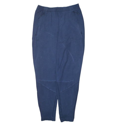 Adidas Men's Blue Jogger Trousers M Regular Fit Cotton Blend