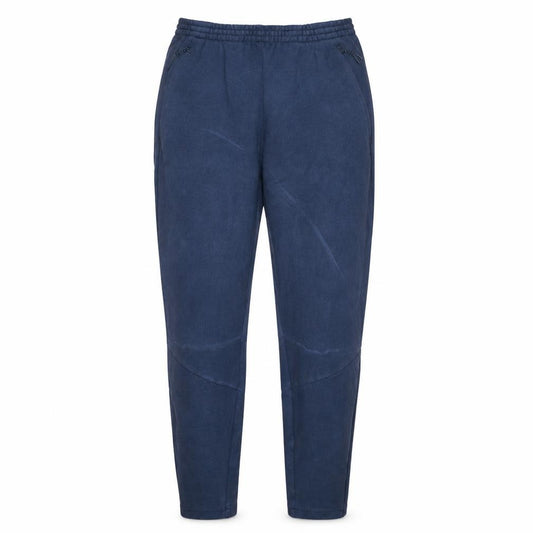 Front view of Adidas Men's Blue Jogger Trousers M Regular Fit Cotton Blend