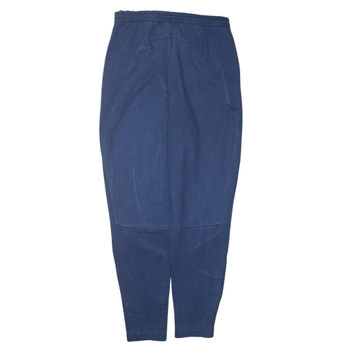 Adidas Men's Blue Jogger Trousers M Regular Fit Cotton Blend