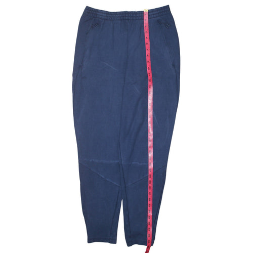Adidas Men's Blue Jogger Trousers M Regular Fit Cotton Blend