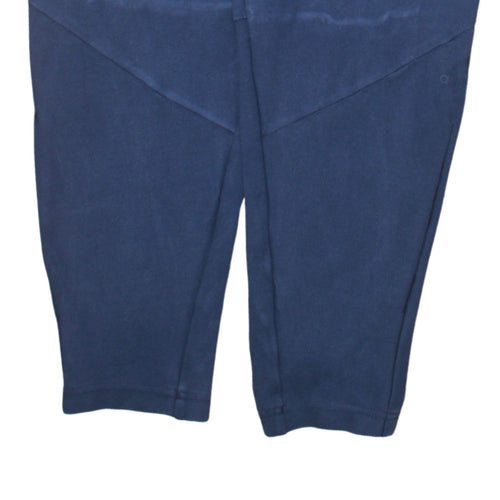 Adidas Men's Blue Jogger Trousers M Regular Fit Cotton Blend