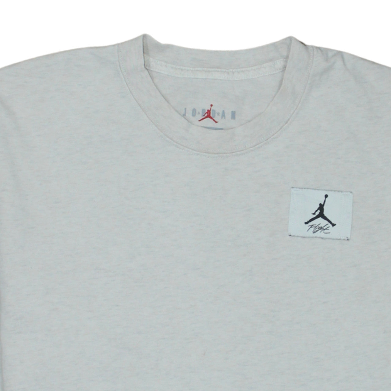 Jordan Men's White Cotton Crew Neck Sports Logo T-Shirt L