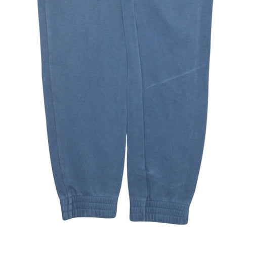 adidas Mens Blue Jogger Sweatpants S Tapered Fleece Activewear