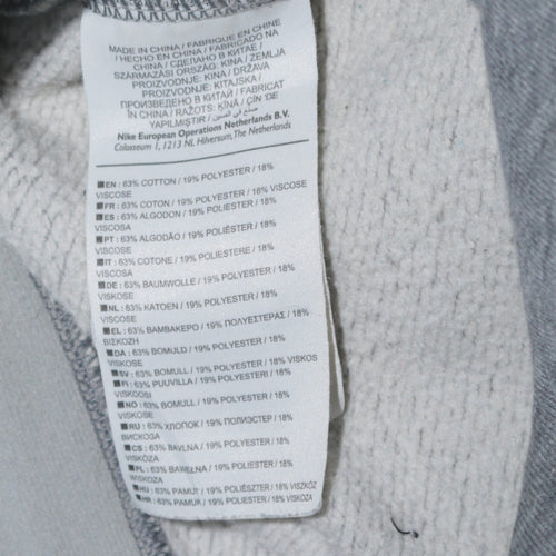 Nike Men Grey Jogger Sweatpants Small Regular Tapered Fit Activewear