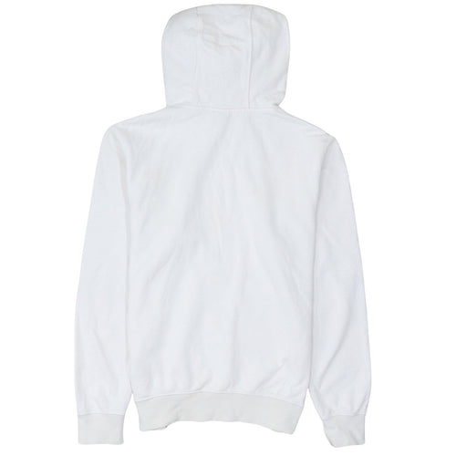 Nike Men’s White Pullover Hoodie Small Graphic Logo Fleece