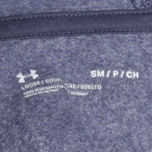 Under Armour Men Blue Small Pullover Hoodie Long Sleeve Sports Loose Fit
