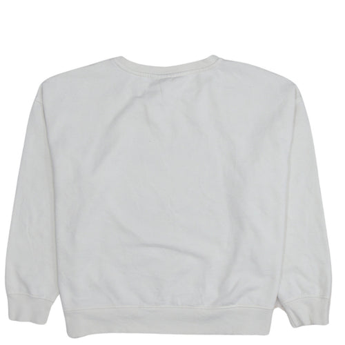 Disney Women White Mickey Mouse Pullover Sweatshirt Size L 14/16
