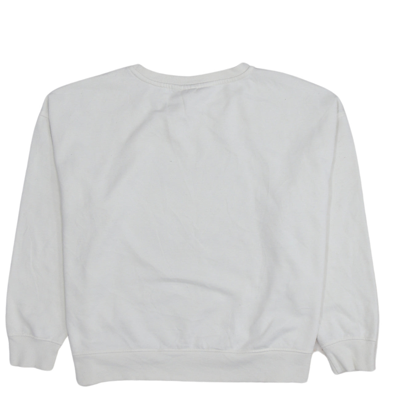 Disney Women White Mickey Mouse Pullover Sweatshirt Size L 14/16
