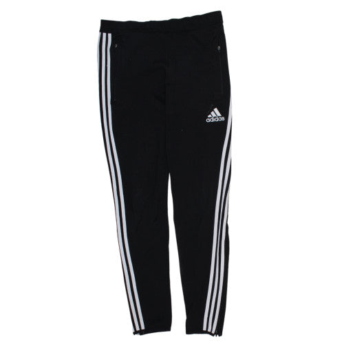 adidas Men’s Black Slim Fit Track Pants S Climalite Zip Pockets