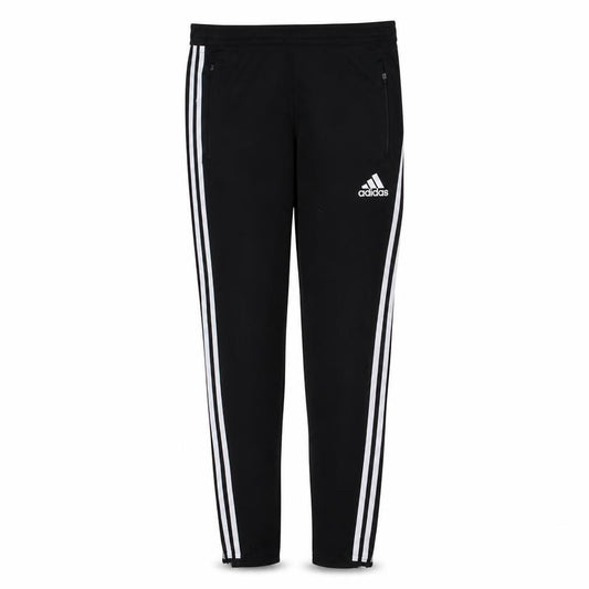 Front view of adidas Men’s Black Slim Fit Track Pants S Climalite Zip Pockets