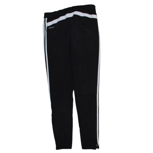 adidas Men’s Black Slim Fit Track Pants S Climalite Zip Pockets