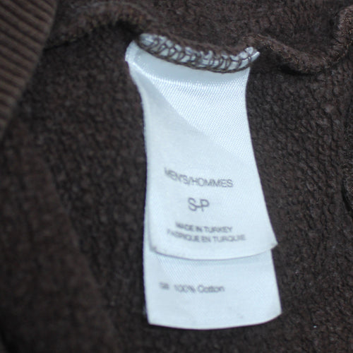 The North Face Men's Brown Pullover Hoodie Size S Cotton Sweatshirt