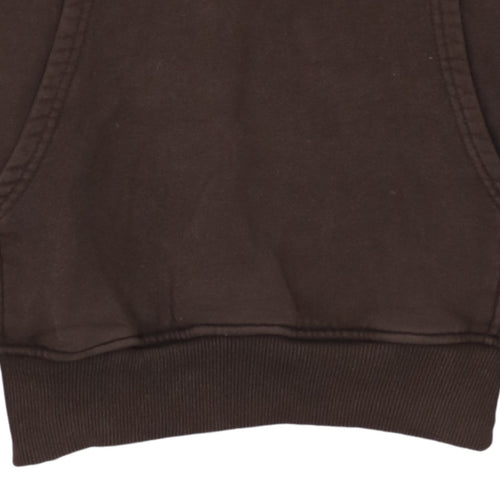 The North Face Men's Brown Pullover Hoodie Size S Cotton Sweatshirt