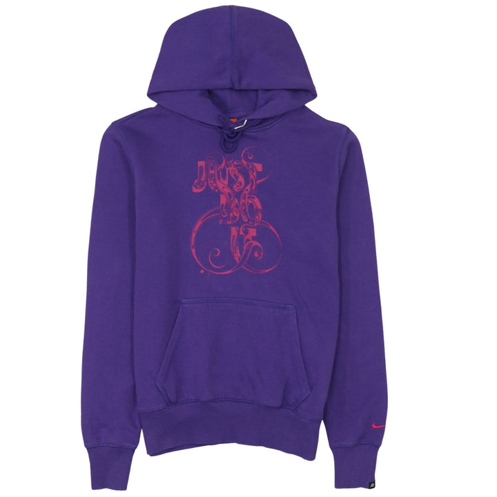Nike The Athletic Dept Womens Purple Hoodie M Just Do It Graphic