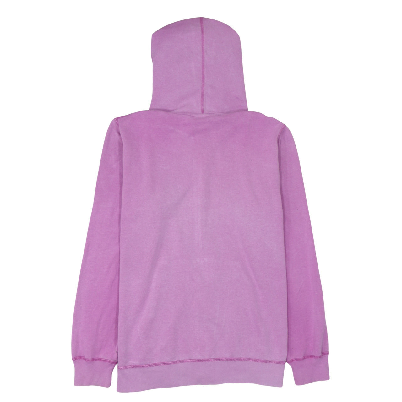 Nike Women Pink Full Zip Hoodie Size M Cotton Blend Logo Sportswear