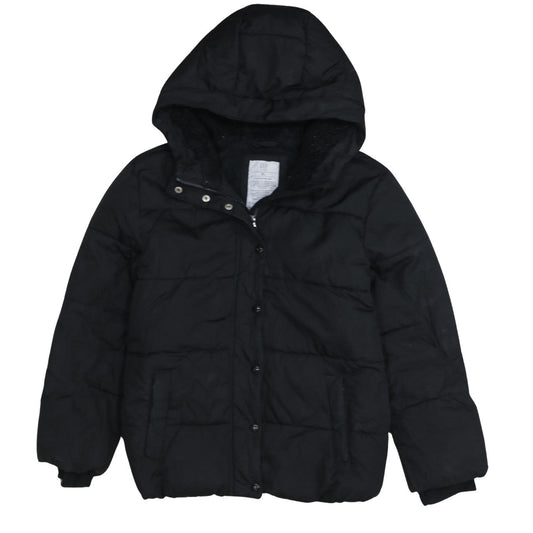 GAP Kids Boys Black XL ColdControl Max Hooded Puffer Jacket Winter Coat