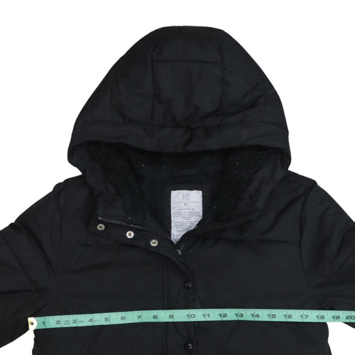 GAP Kids Boys Black XL ColdControl Max Hooded Puffer Jacket Winter Coat