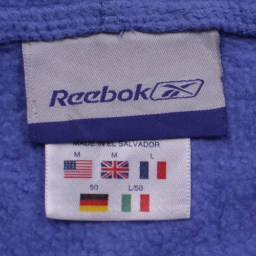 Reebok Womens Blue Full Zip Hoodie Size M Lined Sportswear