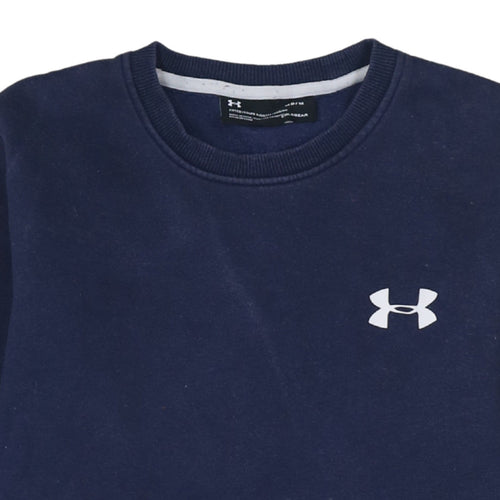 Under Armour Men's Blue ColdGear Fitted Crew Neck Sweatshirt M