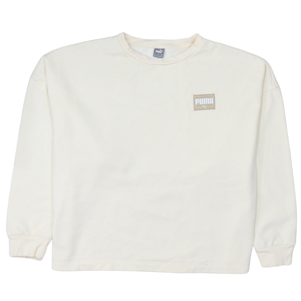 Puma Men's Beige 2XL Crew Neck Pullover Sweatshirt