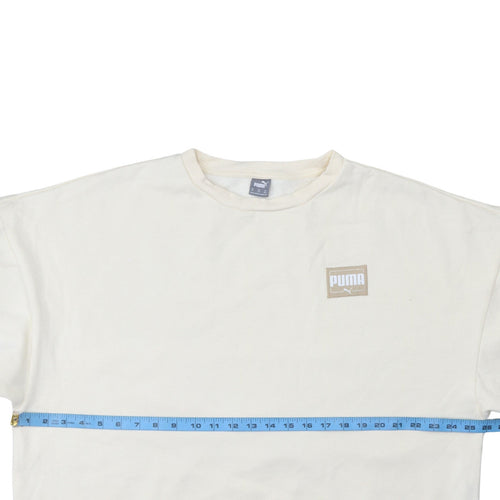 Puma Men's Beige 2XL Crew Neck Pullover Sweatshirt