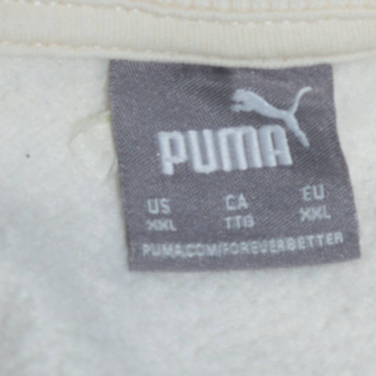 Puma Men's Beige 2XL Crew Neck Pullover Sweatshirt