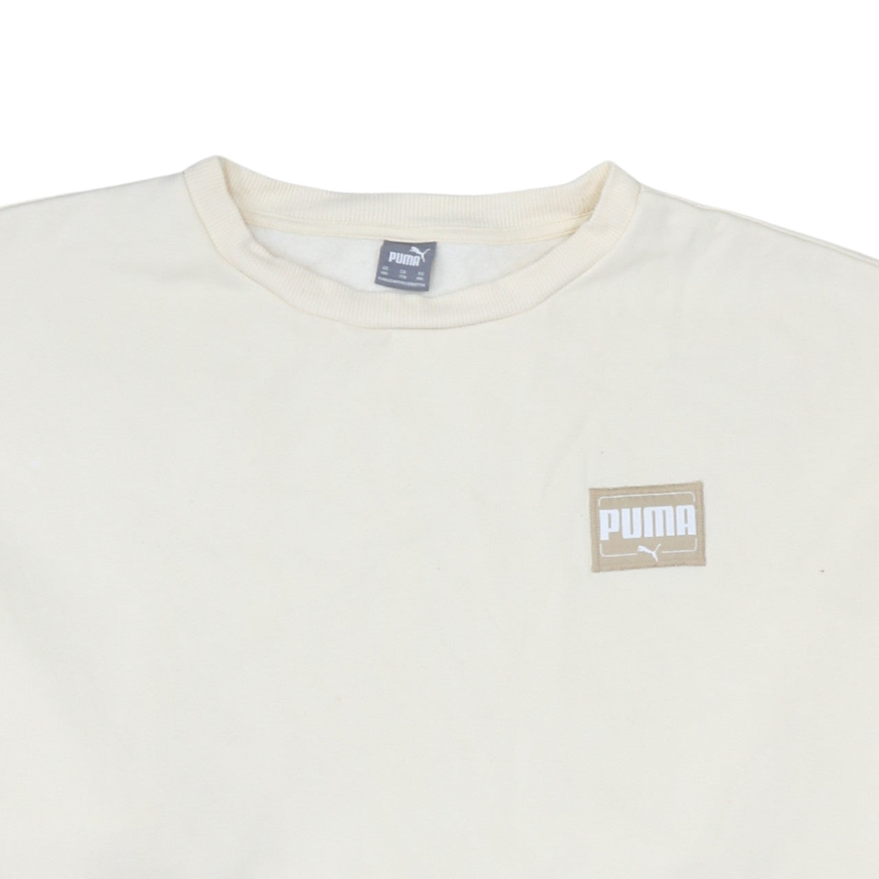 Puma Men's Beige 2XL Crew Neck Pullover Sweatshirt