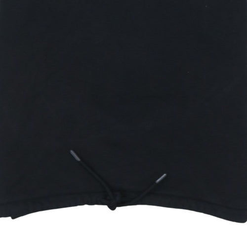 The North Face Women's Black & White 1/2 Zip Hoodie Size M Cotton Blend
