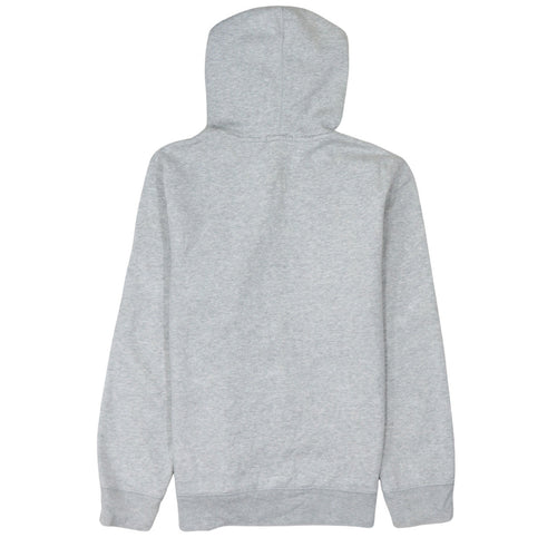 GapKids Boys Grey Full Zip Hoodie Size 13 Years Cotton Blend Logo Top