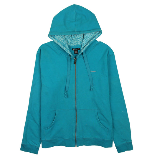 Champion Women's Blue XL Full Zip Hoodie Sweatshirt