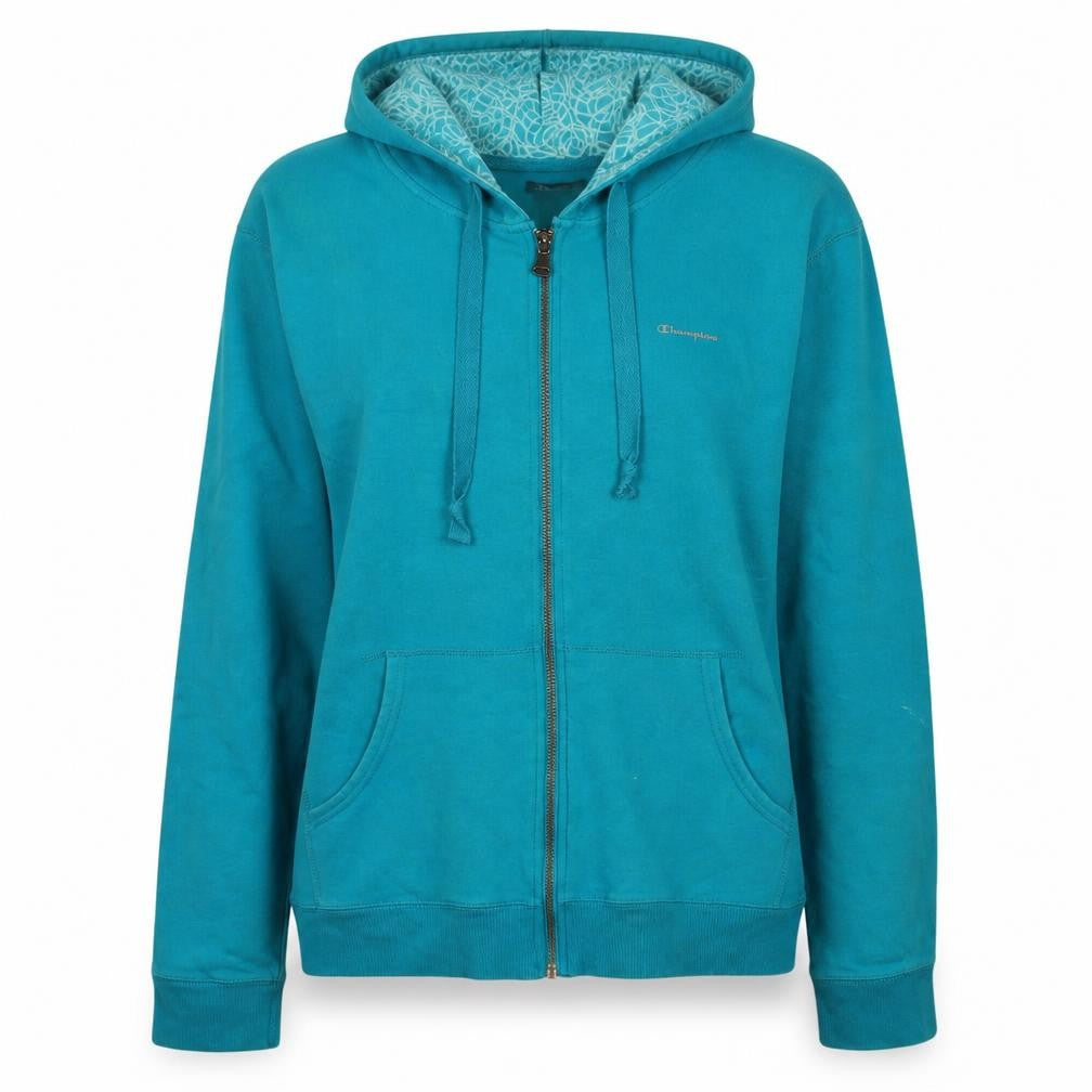 Champion Women's Blue XL Full Zip Hoodie Sweatshirt