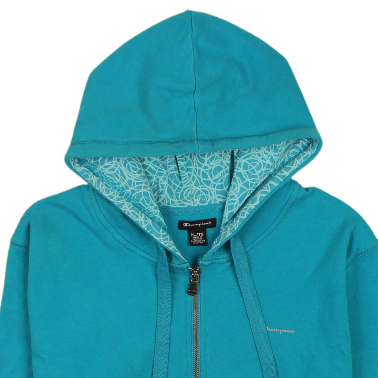 Champion Women's Blue XL Full Zip Hoodie Sweatshirt