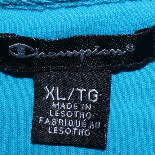 Champion Women's Blue XL Full Zip Hoodie Sweatshirt