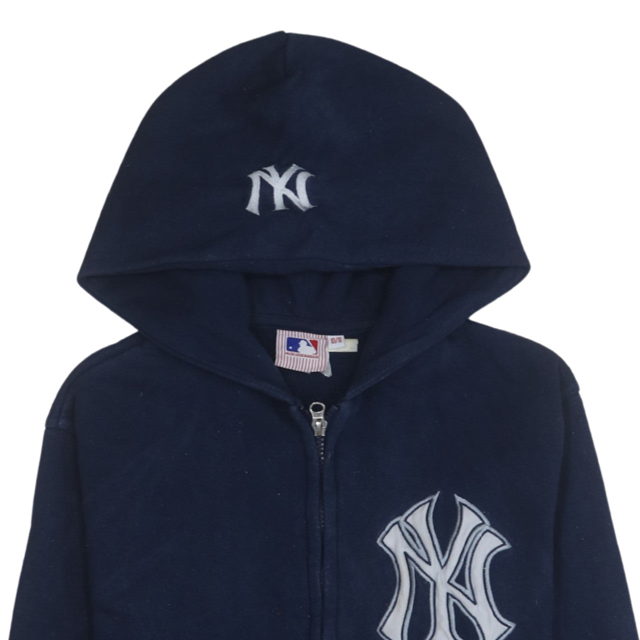 Matalan Boys Navy Full Zip Hoodie 10-11 Years New York Yankees MLB Cotton Blend